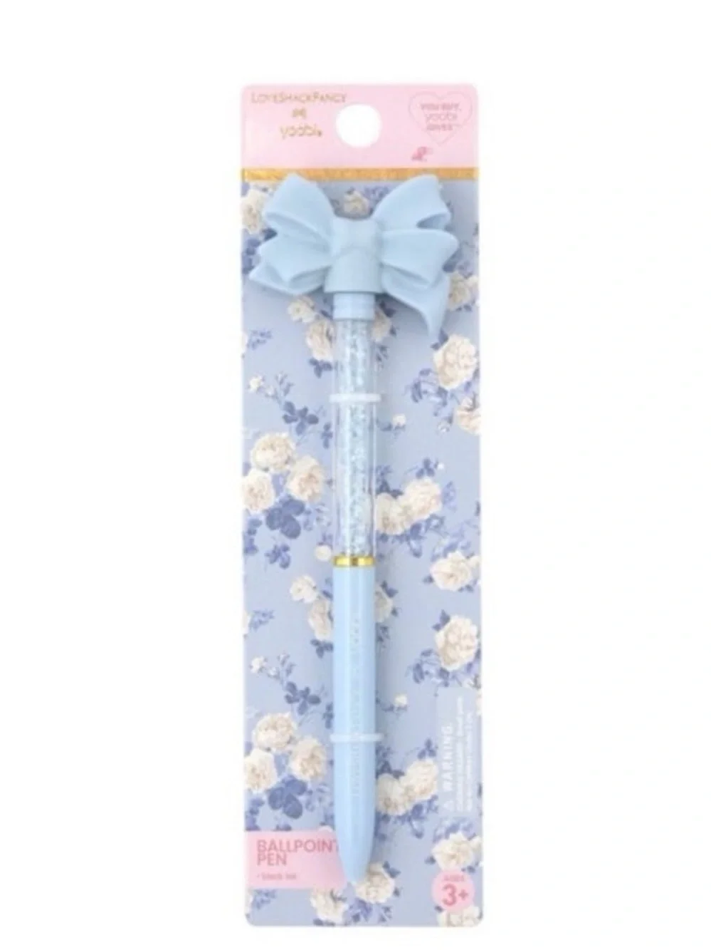 LoveShackFancy × Target - Yoobi Everblooming Rosettes Novelty Pen Blue